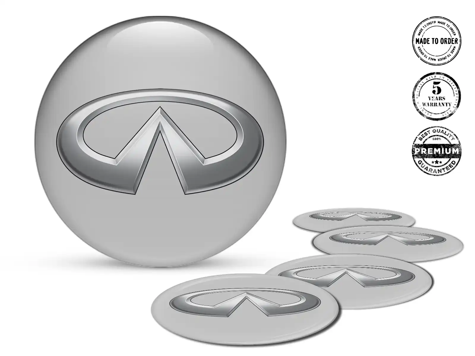 Infiniti Individuelle Dome Aufkleber Premium Radlabels